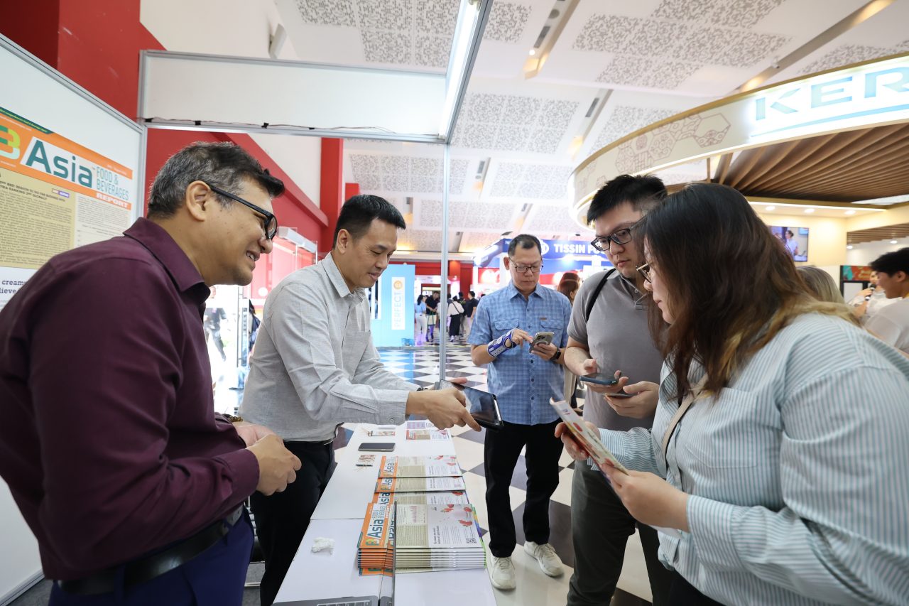 Visitors looking at products at Fi Asia Indonesia