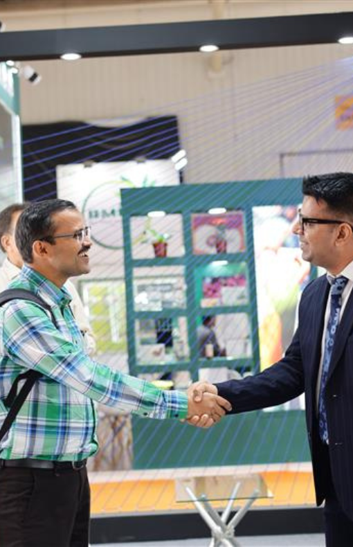 Visitors along the hallway at Fi India